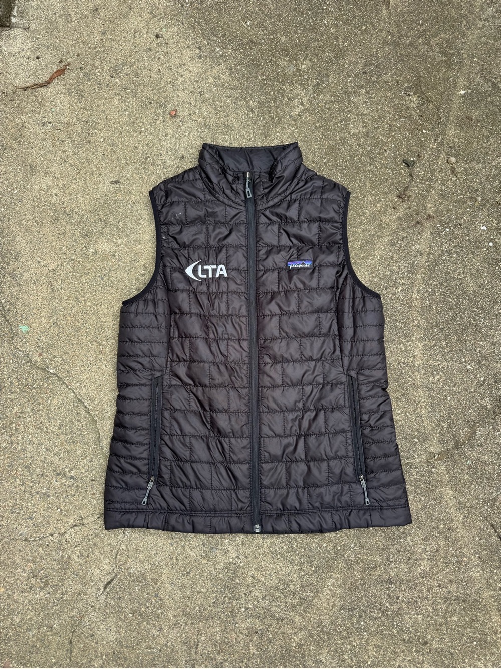 Patagonia Nano Puff Vest Womens Large Black Quilted Puffer Outdoor Gorpcore